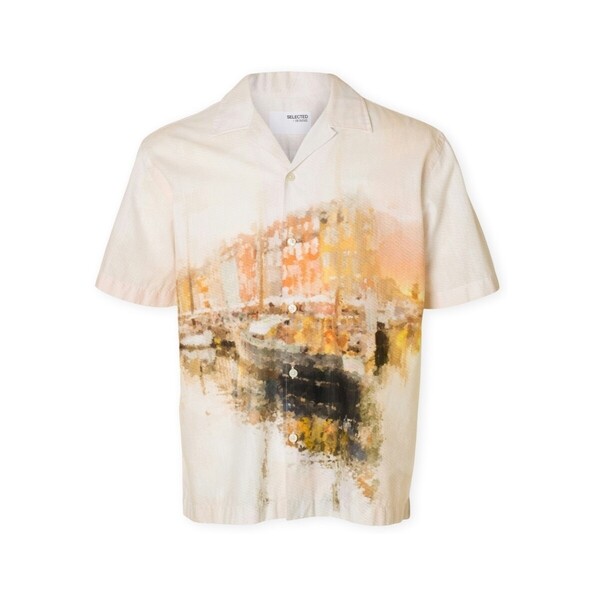  Selected  Koszule Z Długim Rękawem Selected  Relaxcarl Shirt - Apricot  