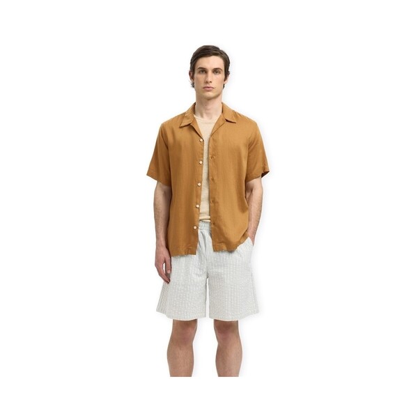  Selected  Koszule Z Krótkim Rękawem Selected  Regnoa Mix Shirt S/s - Chipmunk  