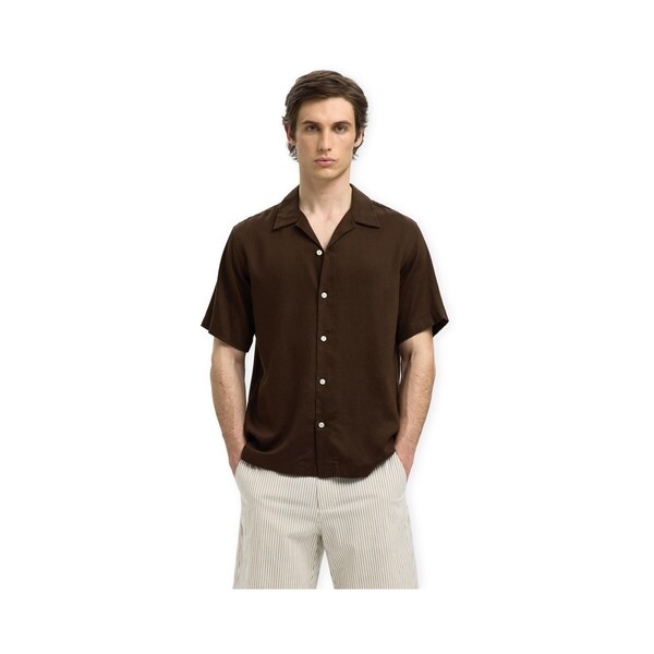  Selected  Koszule Z Krótkim Rękawem Selected  Regnoa Mix Shirt S/s - Demitasse  