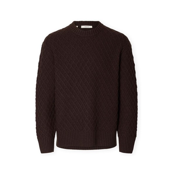  Selected  Swetry Selected  Patric Edit Knit - Chocolate Torte  