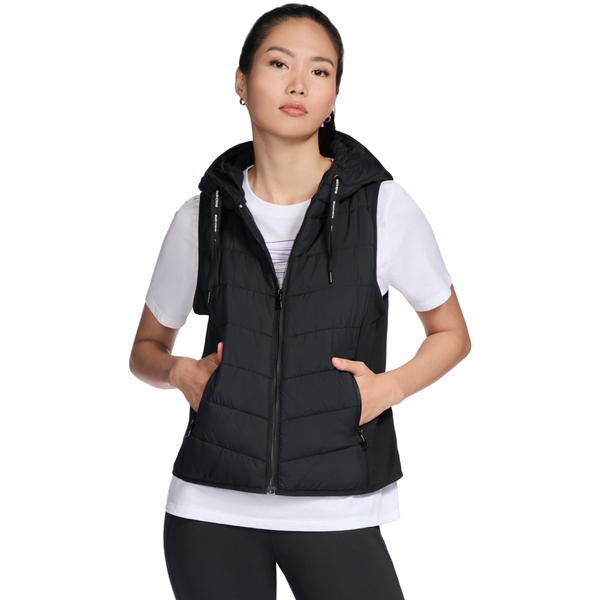  Skechers  Kurtki Pikowane Skechers  Go Shield Performance Elite Hooded Vest  