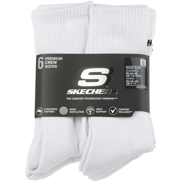  Skechers  Skarpetki Sportowe Skechers  6pk Core Crew Lg Socks  