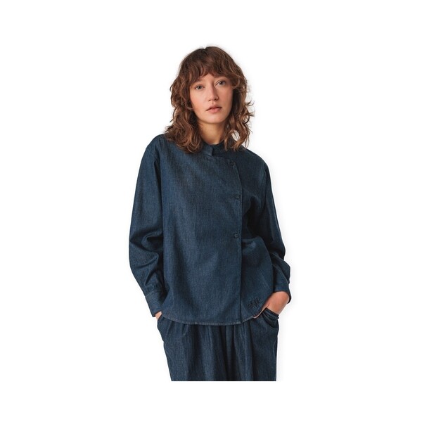  Skfk  Bluzki Skfk  Shirt Lantz-gots - Raw Denim  