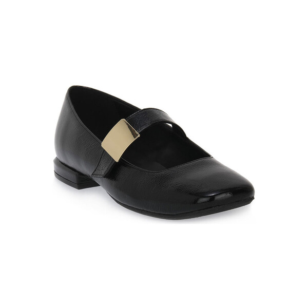  S.piero  Baleriny S.piero  Black Heel Squared  