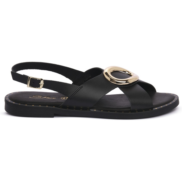  S.piero  Płaskie Sandały  S.piero  Blk Leather  