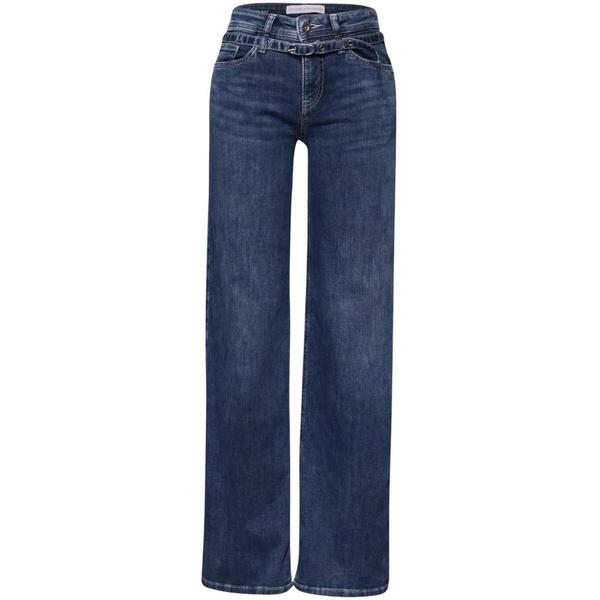  Street One  Jeans Flare / Rozszerzane Street One  Style Emee Wide Leg,mw,mid Blue 380535  