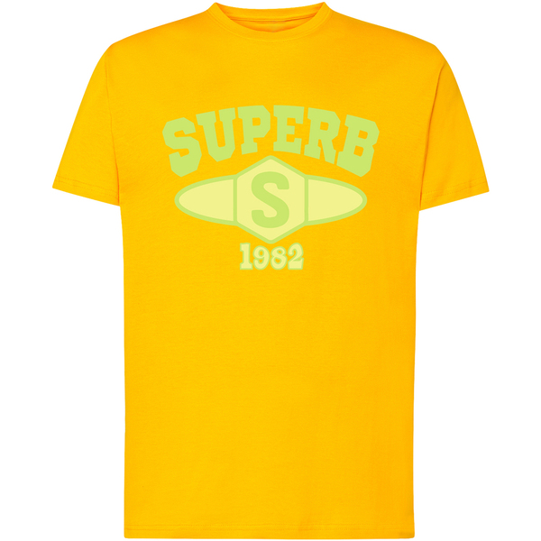  Superb 1982  T-shirty Z Krótkim Rękawem Superb 1982  Sprbca-2201-yellow  