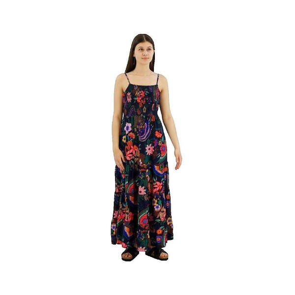  Superdry  Sukienki Długie Superdry  Robe  Smocked Cami Sans Manches Longue  