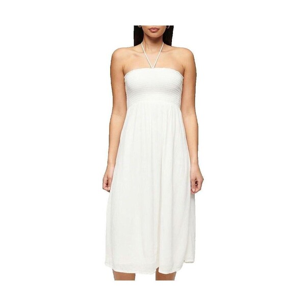  Superdry  Sukienki Superdry  Longue Smocked Midi Beach  
