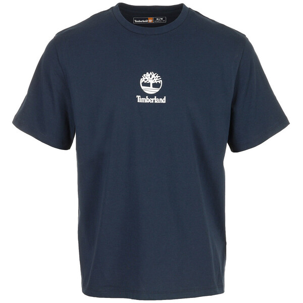  Timberland  T-shirty Z Krótkim Rękawem Timberland  Print Stack Logo Short Navy  