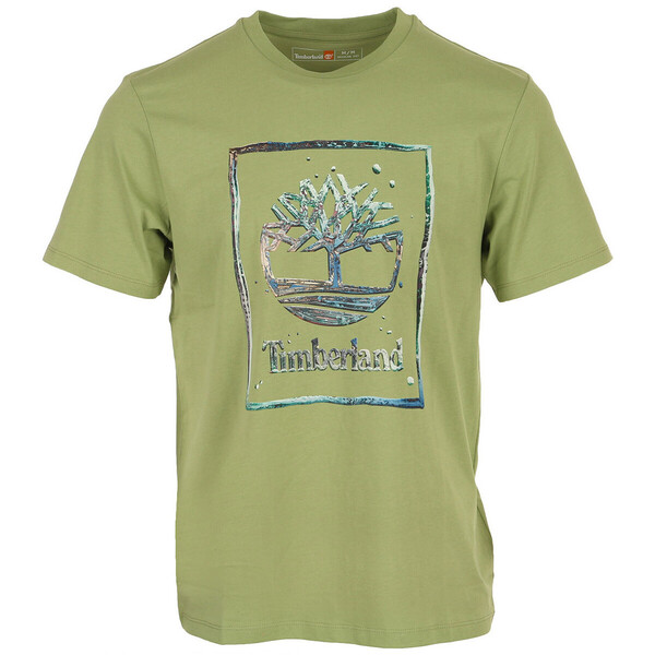  Timberland  T-shirty Z Krótkim Rękawem Timberland  Water Stack Logo Short  