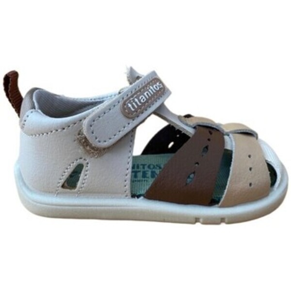  Titanitos  Płaskie Sandały  Titanitos  B 500 Evo Sandalia Respetuosa Beige  