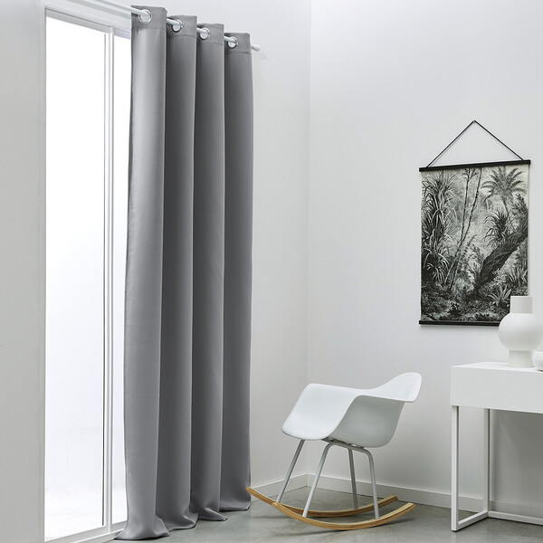  Today  Firany, Zasłony, Rolety Today  Rideau Occultant 140/240 Polyester Today Essential Acier  