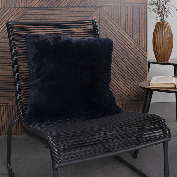  Today  Poduszki Today  Coussin 45/45 Fausse Fourrure Winter Spirit Navy Badi  