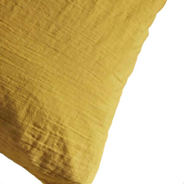  Today  Poszewka Na Kołdrę Today  Parure De Lit  Ocre En Gaze De Coton 260x240 Cm  
