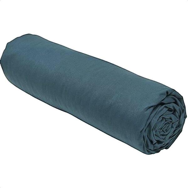  Today  Prześcieradło Z Gumką Today  Drap Housse  Organic Bleu Paon Grand Bonnet 180x200 Cm  