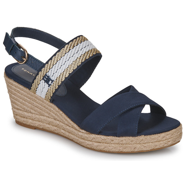  Tommy Hilfiger  Sandały Na Koturnie Tommy Hilfiger  Golden Webbing Mid Wedge  