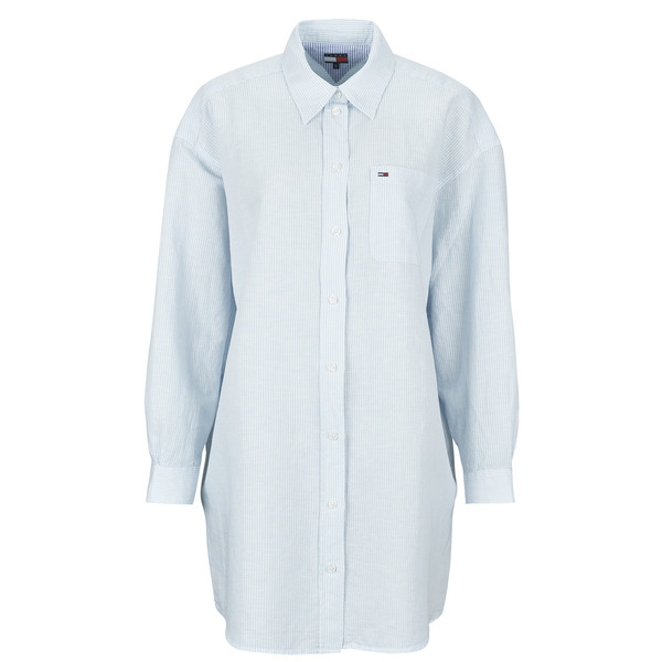  Tommy Jeans  Sukienki Krótkie Tommy Jeans  Tjw Linen Shirt Dress Ext  