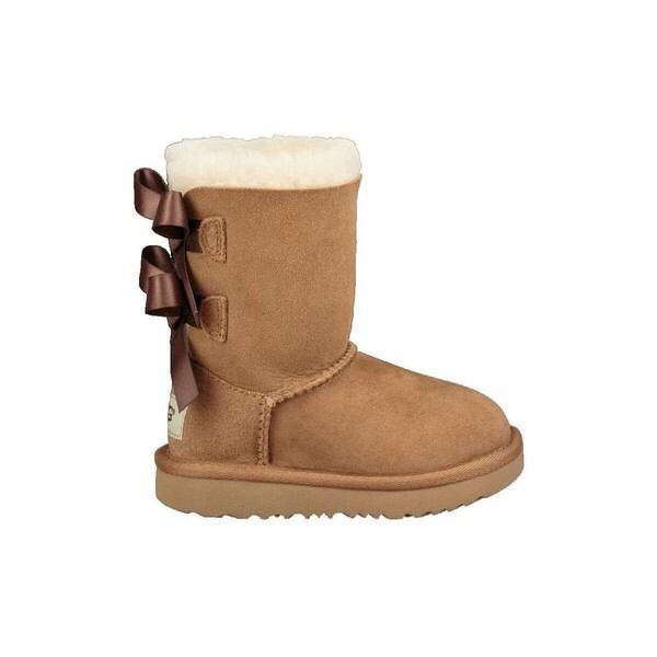  Ugg  Botki Dziecko Ugg  Bottes  Bailey Bow Ii En Daim Marron  