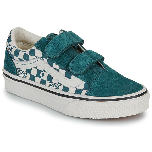  Vans  Buty Dziecko Vans  Old Skool V Geo Check Mystic Moss  