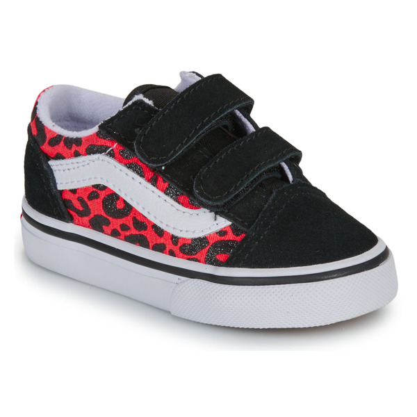 Vans  Buty Dziecko Vans  Old Skool V Glitter Leopard Diva Pink  