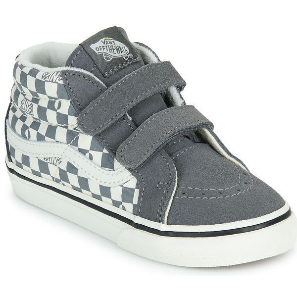  Vans  Buty Dziecko Vans  Sk8-mid Reissue V Geo Check Pewter  