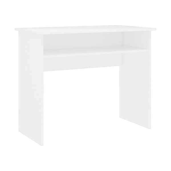  Vidaxl  Biurka Vidaxl  Bureau  Bois D'ingénierie Blanc 90x50x74 Cm  