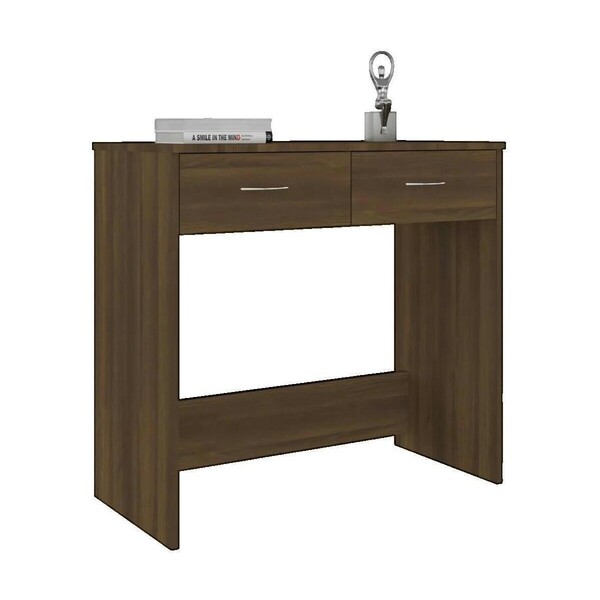  Vidaxl  Biurka Vidaxl  Bureau  Bois D'ingénierie Marron 80x40x75 Cm  