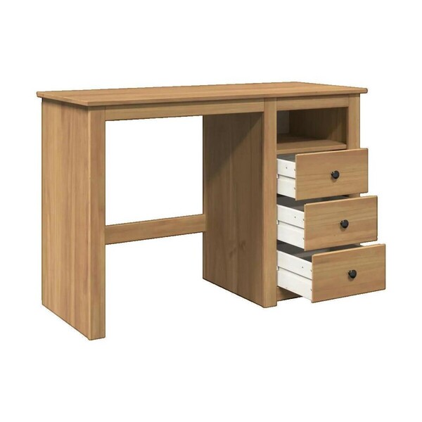  Vidaxl  Biurka Vidaxl  Bureau  Panama En Bois Massif De Pin 112x45x75 Cm  