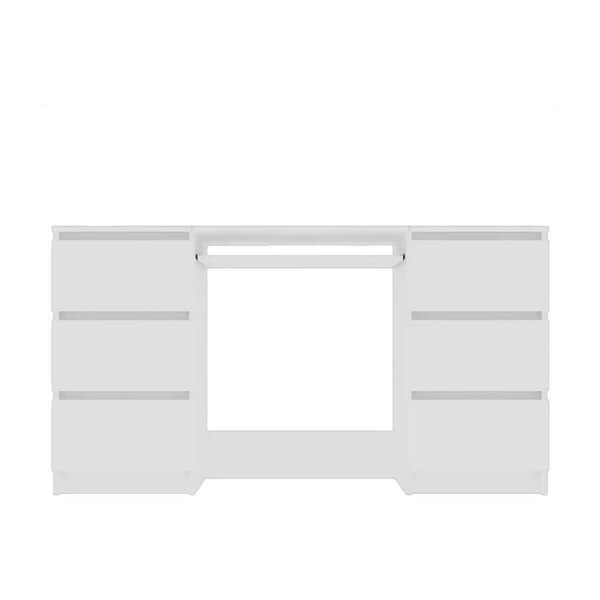  Vidaxl  Komody Vidaxl  Bureau  Bois D'ingénierie Blanc 140x50x77 Cm  