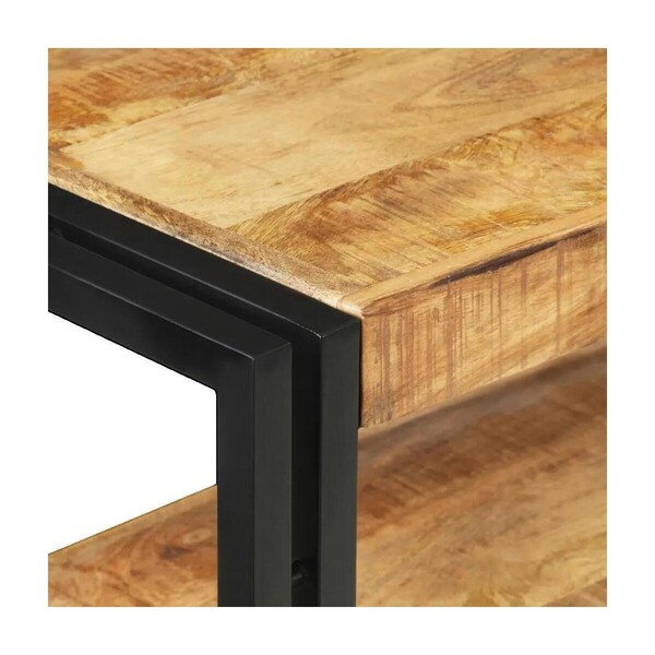  Vidaxl  Konsole Vidaxl  Table Console  Bois De Manguier Brut 90x30x75 Cm  