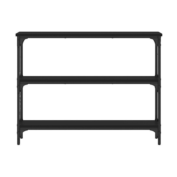  Vidaxl  Konsole Vidaxl  Table Console  Bois D'ingénierie Noir 100x22,5x75 Cm  