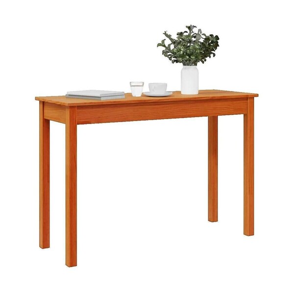  Vidaxl  Konsole Vidaxl  Table Console  Marron En Bois Massif De Pin 110x40x75 Cm  