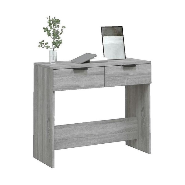  Vidaxl  Konsole Vidaxl  Table Console  Sonoma Gris 90x36x75 Cm Bois D'ingénierie  