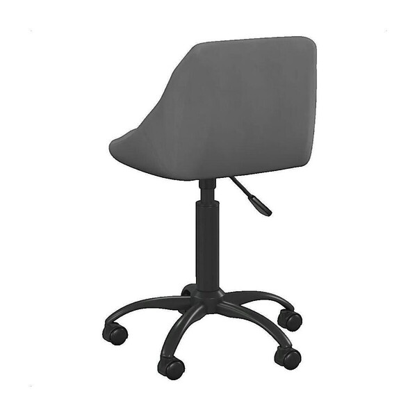  Vidaxl  Krzesła Vidaxl  Chaise De Bureau  Velours Gris Foncé  