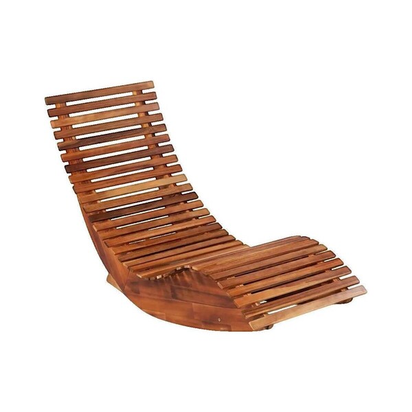  Vidaxl  Krzesła Ogrodowe Vidaxl  Chaise Longue Basculante  Bois D'acacia Marron  