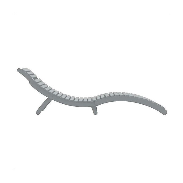  Vidaxl  Krzesła Ogrodowe Vidaxl  Chaise Longue  Bois Massif D'acacia Gris 184x55x64 Cm  