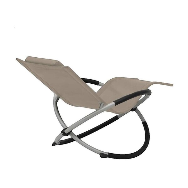  Vidaxl  Krzesła Ogrodowe Vidaxl  Chaise Longue D'extérieur  Géométrique Acier Noir  