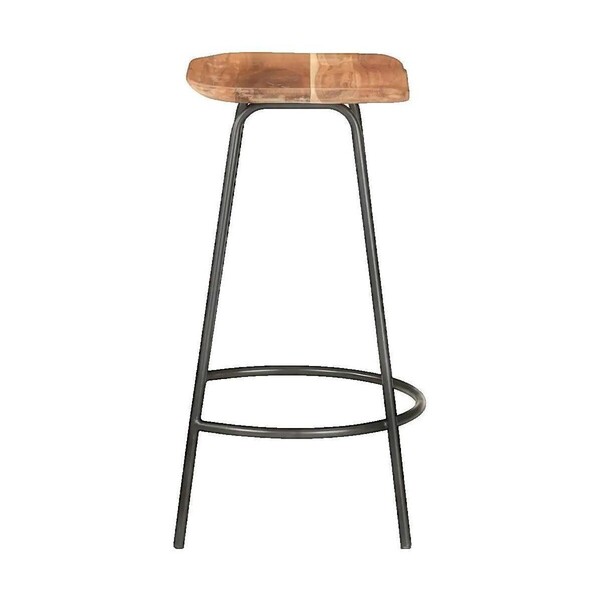  Vidaxl  Krzesła Vidaxl  Tabourets De Bar  Lot De 2 Bois D'acacia Massif Marron  