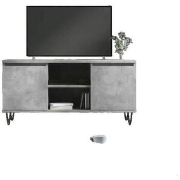  Vidaxl  Meble Tv Vidaxl  Meuble Tv  Gris Bois D'ingénierie 104x35x50 Cm  