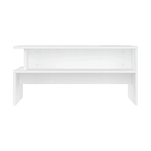  Vidaxl  Meble Tv Vidaxl  Table Basse  Bois D'ingénierie Blanc 90x55x42,5 Cm  