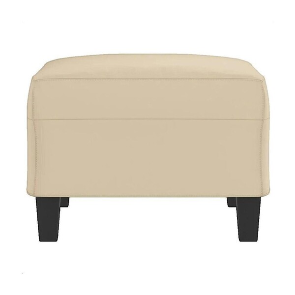  Vidaxl  Pufy Vidaxl  Pouf  Repose-pied Crème 70x55x41 Cm Microfibre  