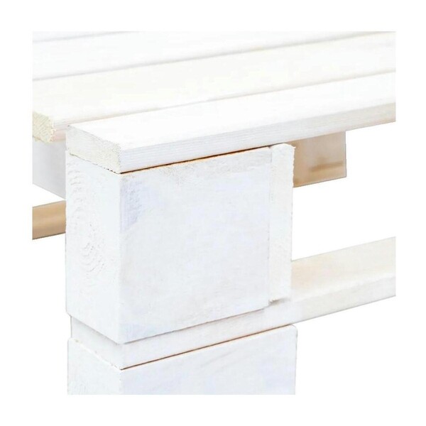  Vidaxl  Salon Ogrodowy Vidaxl  Pouf D'extérieur  Repose-pied Palette Bois Blanc  