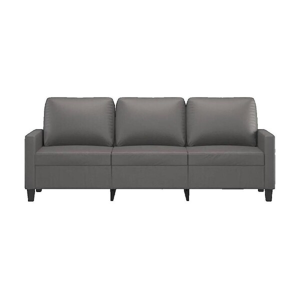  Vidaxl  Sofy 3-osobowe Vidaxl  Canapé 3 Places  Similicuir Gris 180 Cm  