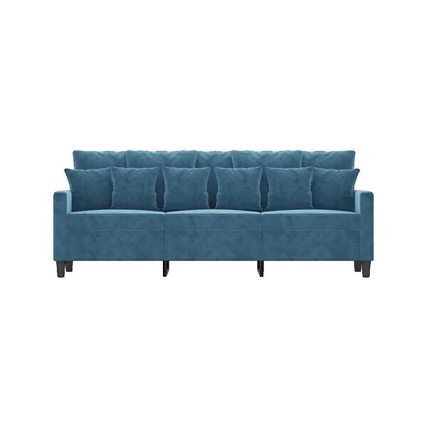  Vidaxl  Sofy 3-osobowe Vidaxl  Canapé 3 Places  Velours Bleu 180 Cm  