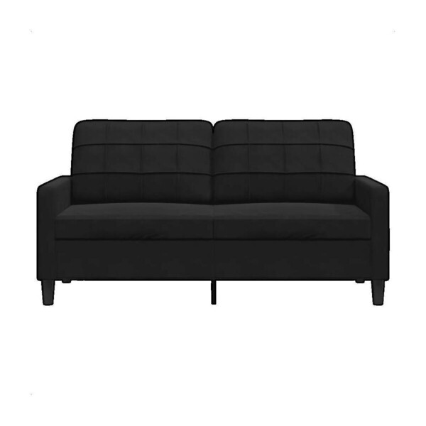  Vidaxl  Sofy 2-osobowe Vidaxl  Canapé 3 Places  Velours Noir  