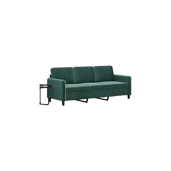  Vidaxl  Sofy 3-osobowe Vidaxl  Canapé 3 Places  Velours Vert Foncé 180 Cm  