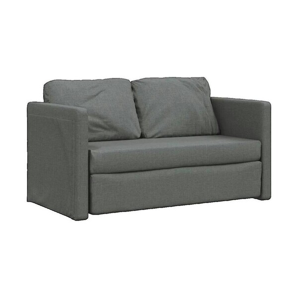 Vidaxl  Sofy Rozkładane Vidaxl  Canapé-lit  2 En 1 Gris Foncé 112x174x55 Cm Tissu  