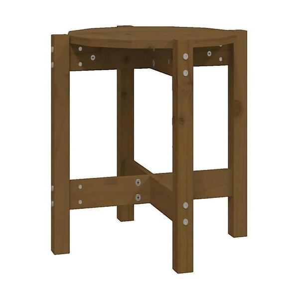  Vidaxl  Stoliki Kawowe Ogrodowe Vidaxl  Table Basse  Bois Massif De Pin Marron ø 42,5x45 Cm  