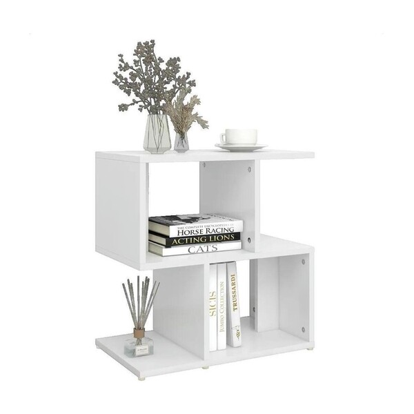  Vidaxl  Stoliki Kawowe Vidaxl  Table De Chevet  Bois D'ingénierie Blanc 50x30x51,5 Cm  